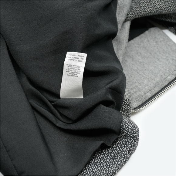 THEORY Adashi K Wool Blend Moto Jacket Black/Grey/Navy Size S - Picture 5 of 10